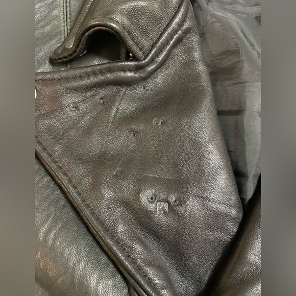 Deadwood Depeche Mode Leather Jacket size 44 (size 12/XXL). - Picture 3 of 8
